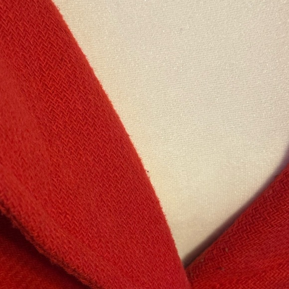 Old Navy Fitted Red Coat with Belted Waist - Picture 4 of 5